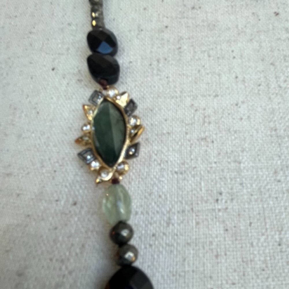 NWT ALEXIS BITTAR 50" Crystal & Stone Station Necklace - Picture 5 of 10